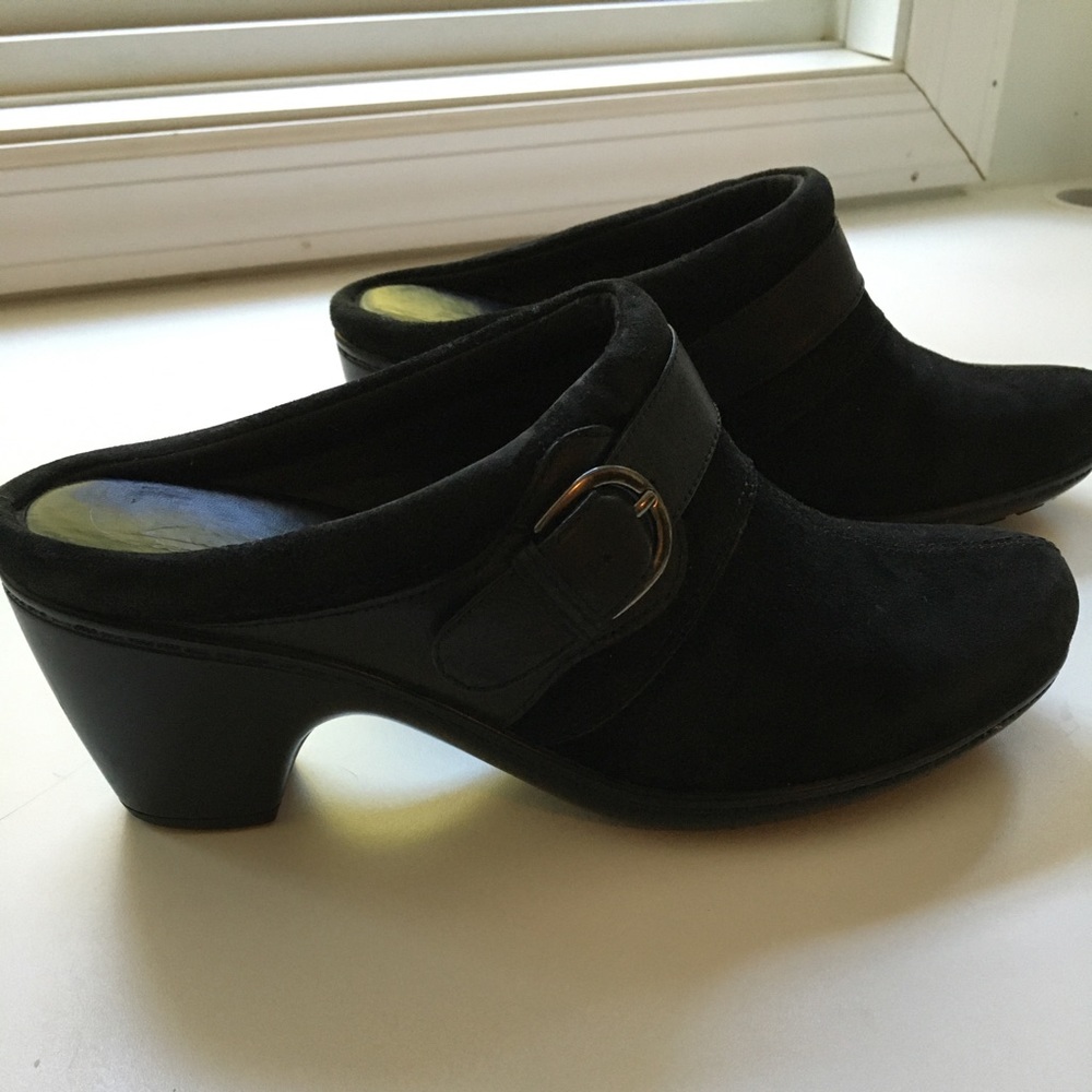 Suede leather clog Clark’s shoes